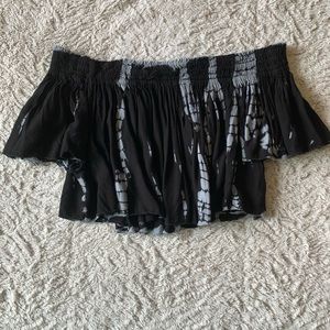 Boho Me Cropped Off the Shoulder Shirt